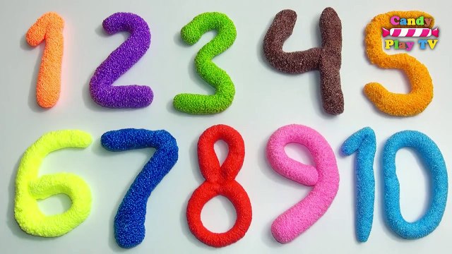 Learn To Count with Play-doh Numbers 11 to 20 | Learn To Count with Squishy Glitter Foam 1-10