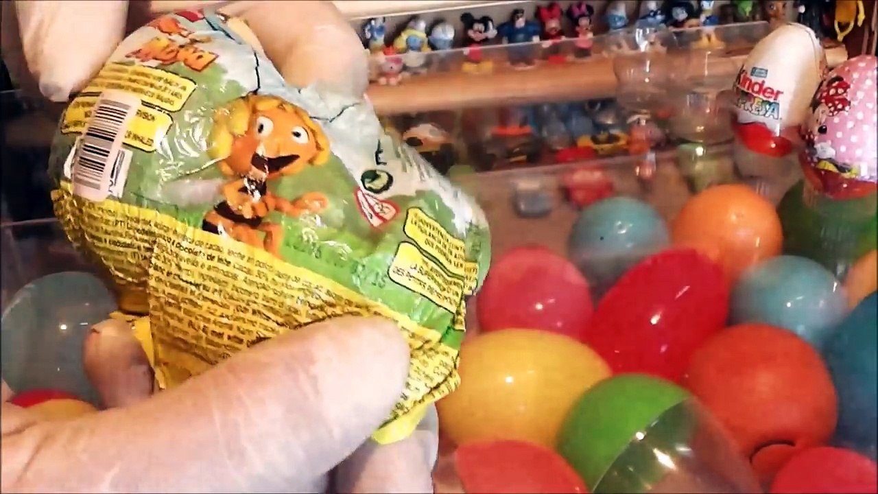 Huevos Sorpresa, Abeja Maya. Kinder, Y Miny Mouse, Coleccion.