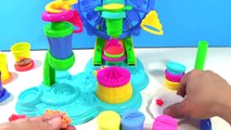 Play Doh Ice Cream Maker Shop - How to Make Colors Jelly liquid Clay