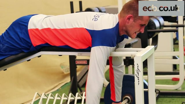 In the gym with Alex Hales - strength & conditioning session with England cricket star