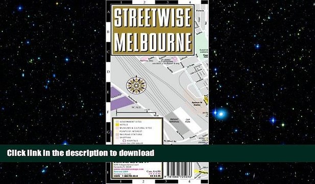 FAVORIT BOOK Streetwise Melbourne Map - Laminated City Center Street Map of Melbourne, Australia -
