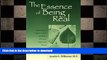 FAVORITE BOOK  The Essence of Being Real: Relational Peer Support for Men and Women Who Have