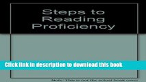 Read Steps to reading proficiency: Preview skimming, rapid reading, skimming and scanning,