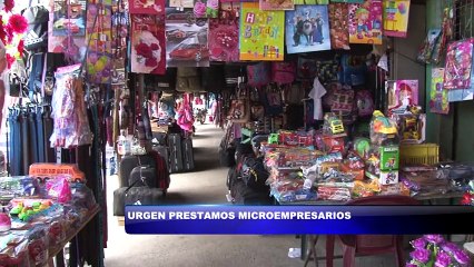 Urgen prestamos para microempresarios