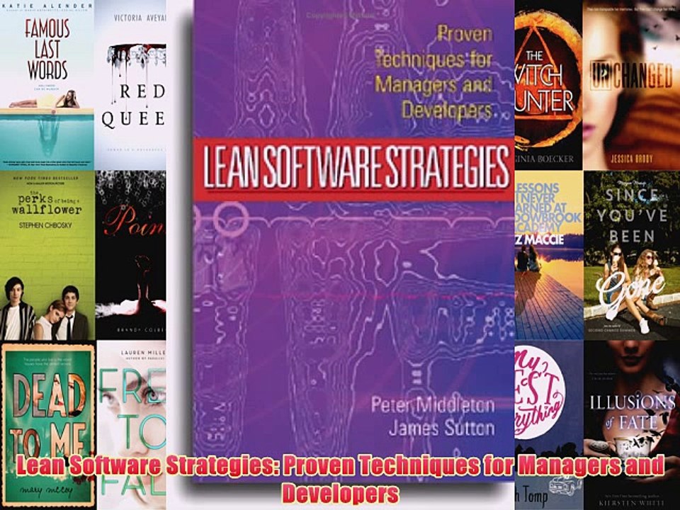 [PDF] Lean Software Strategies: Proven Techniques for Managers and Developers Full Colection