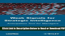 [Get] Weak Signals for Strategic Intelligence: Anticipation Tool for Managers Popular Online