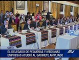 Presidente y ministros recibieron a representantes de pequeñas y medianas empresas de Pichincha