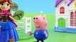 Свинка Пеппа в снегу из песка Эльза заморозила Джорджа Peppa Pig Elsa Мультик из игрушек - Серия 94