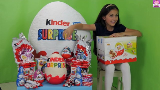 GIANT KINDER SURPRISE EGG 150 Surprises STAR WARS Transformers Disney Princess Toys Play DOH Egg