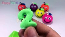 Play Creative and Learn Colours Learn Number with Play Dough Apples Molds Fun and Creative for Kids