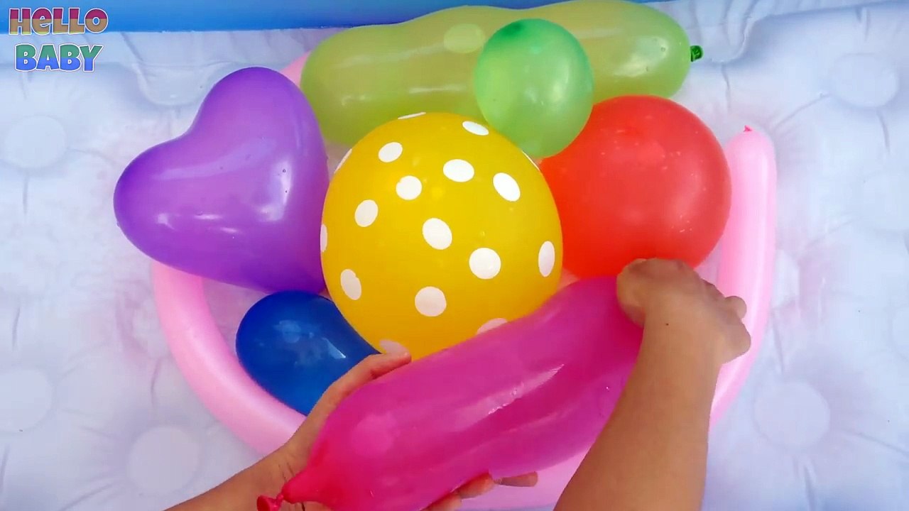 Colors Wet Balloons Compilation | 12 Minutes Learn colours Balloon | TOP Finger Family Kids (Part 6)