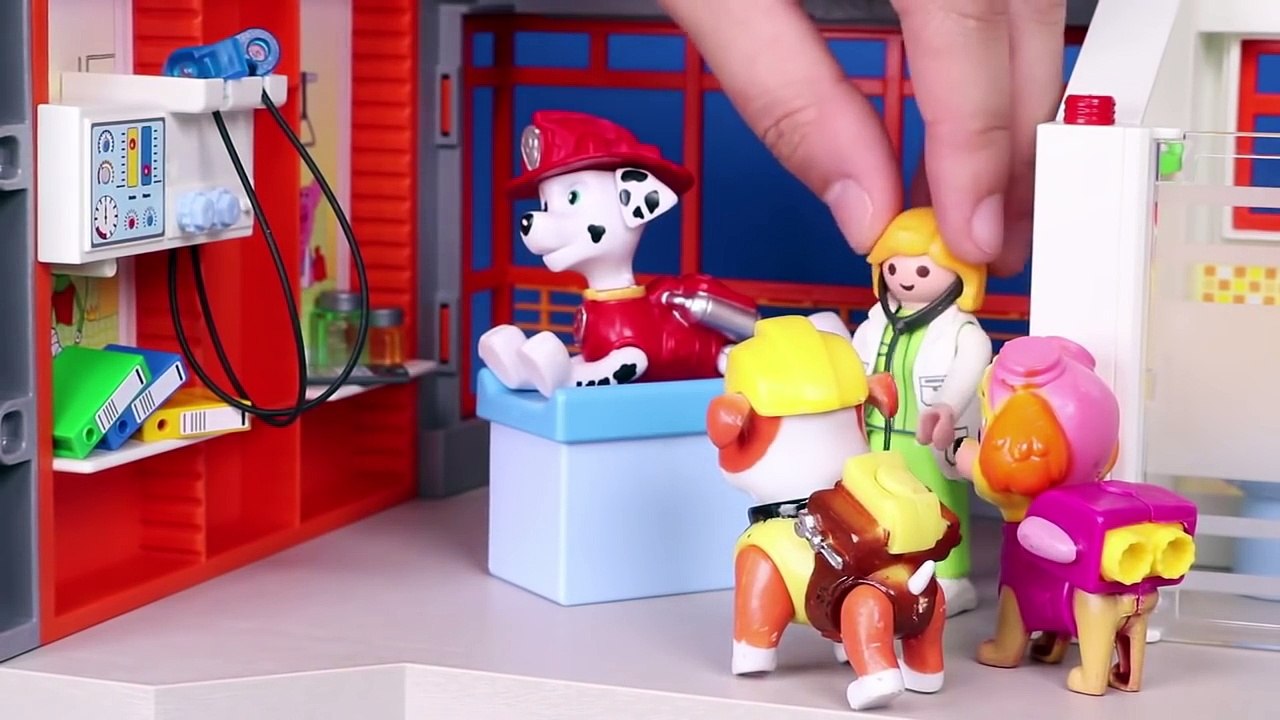 La patrulla canina Juguetes en Español - Marshall va a ponerse una vacuna