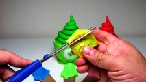 Play Doh Ice Cream Cones Toys Surprises Shopkins Rare Teletubbies Helados de Plastilina for kids