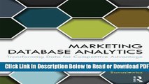 [Get] Marketing Database Analytics: Transforming Data for Competitive Advantage Popular New