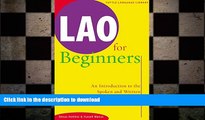READ THE NEW BOOK Lao for Beginners: An Introduction to the Written and Spoken Language of Laos