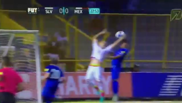 Jorge Torres Nilo With A Terrible Handball For A Penalty vs El Salvador!