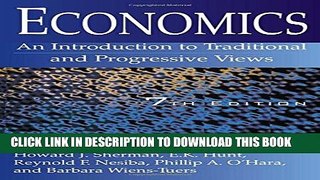 [PDF] Economics: An Introduction to Traditional and Progressive Views Full Online