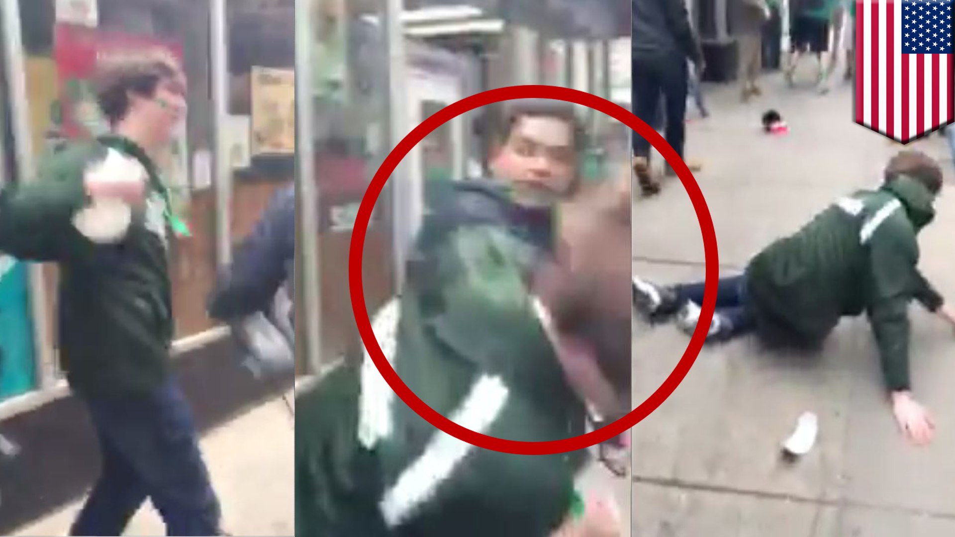 หนุ่มหมัดเมากร่าง โดนต่อยในวัน St. Patrick's Day