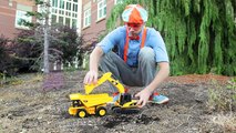 Dump Truck and Excavator Counting | Learn to Count with Blippi Toys