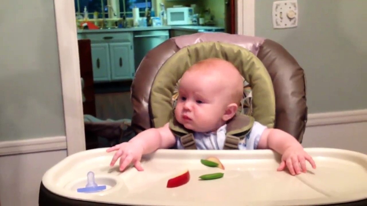 Cute Baby Startles At Burps
