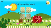 Animal Pre K, Learn Color and compare smaller or bigger things with funny farm animals