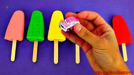 Shopkins Play Doh Ice Cream TMNT Spongebob Cars 2 Hello Kitty Surprise Eggs StrawberryJamToys