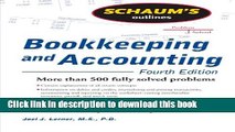 Read Schaum s Outline of Bookkeeping and Accounting, Fourth Edition (Schaum s Outlines)  Ebook