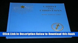 [Best] Christ and Christmas and Poems Online Ebook
