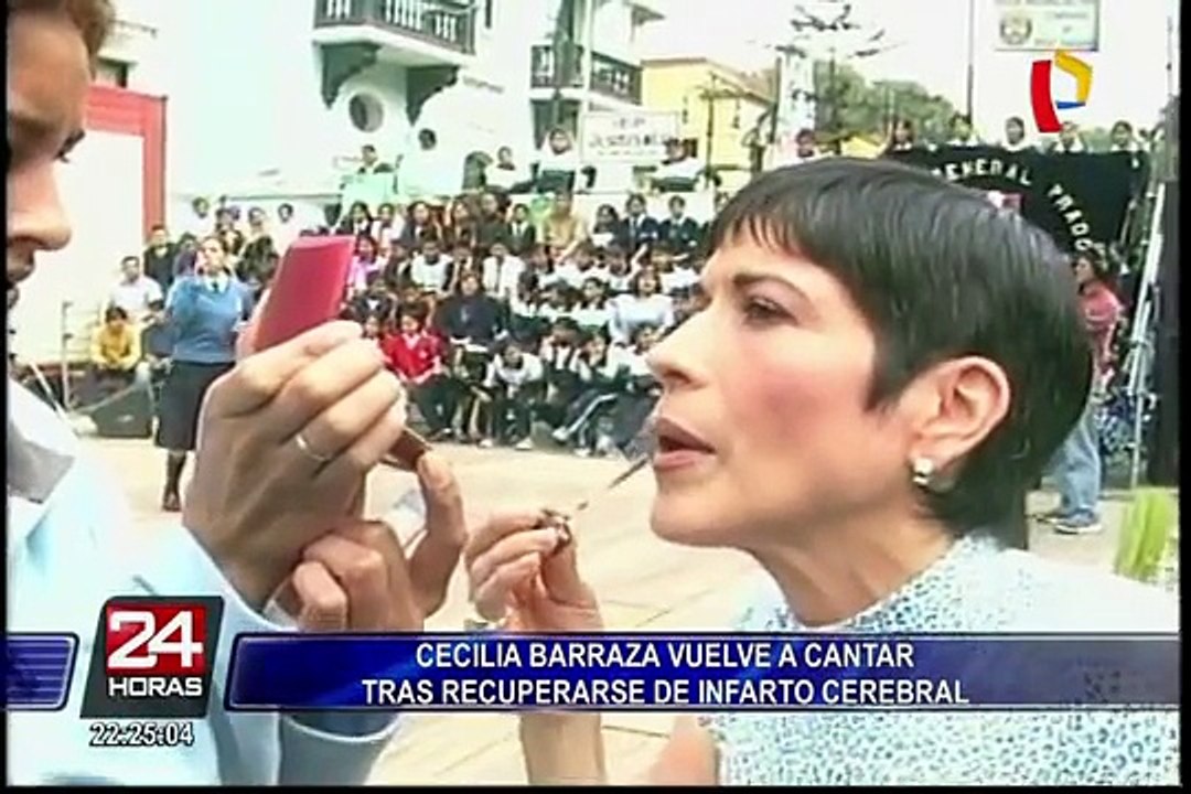 Cecilia Barraza vuelve a cantar tras recuperarse de infarto cerebral