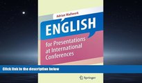 Choose Book English for Presentations at International Conferences