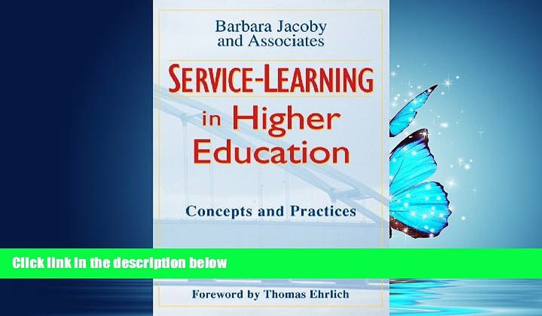 ⁣Popular Book Service-Learning in Higher Education: Concepts and Practices