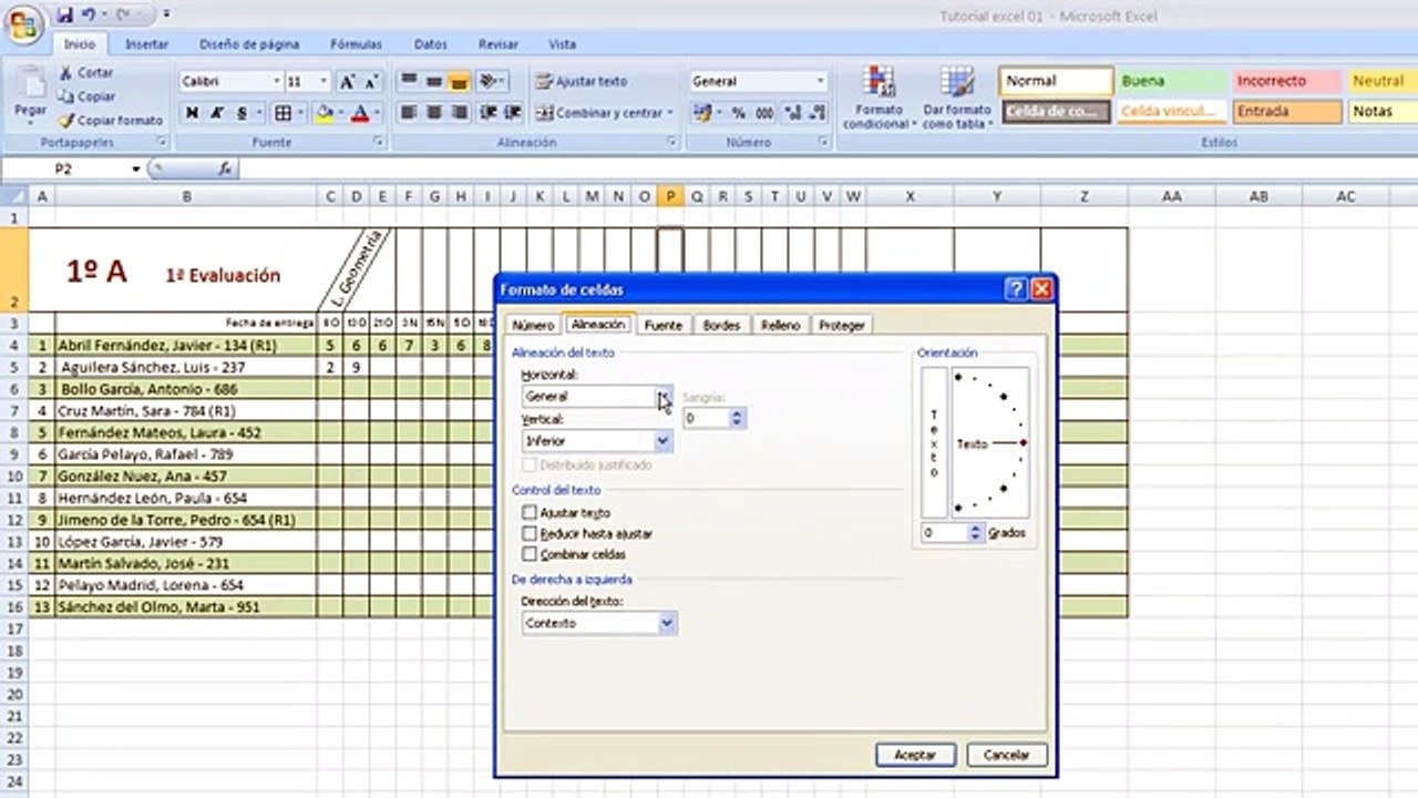 Tutorial Excel (Cap. 4) Crear plantilla II