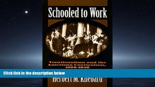 Enjoyed Read Schooled to Work: Vocationalism and the American Curriculum, 1876-1946