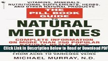 [Get] The Pill Book Guide to Natural Medicines: Vitamins, Minerals, Nutritional Supplements,