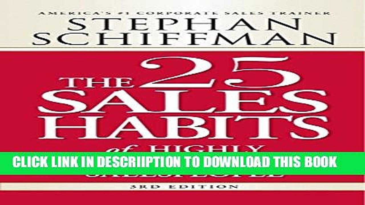 [PDF] The 25 Sales Habits of Highly Successful Salespeople Popular Online