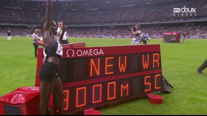 3000m steeple F - DL Paris, 27 août 2016 (Ruth Jebet, 8'52''78, RECORD DU MONDE PULVéRISé)