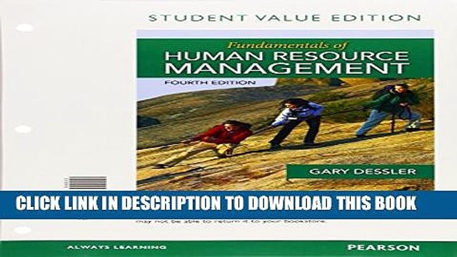 [PDF] Fundamentals of Human Resource Management, Student Value Edition (4th Edition) Popular Online