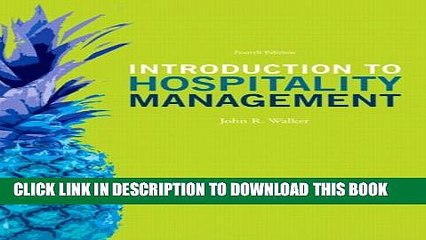 [PDF] Introduction to Hospitality Management (4th Edition) Popular Online