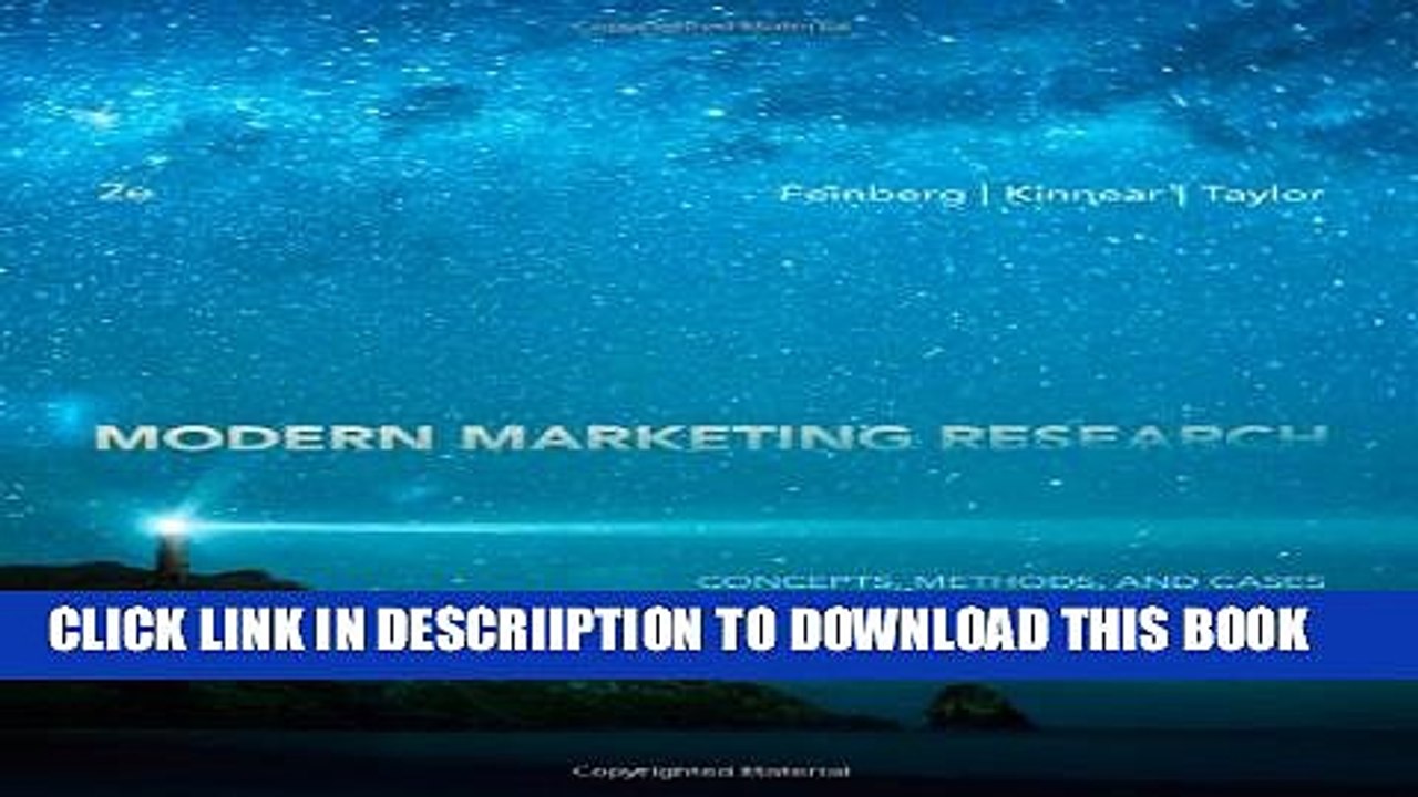 [PDF] Modern Marketing Research: Concepts, Methods, and Cases (with Qualtrics Printed Access Card)