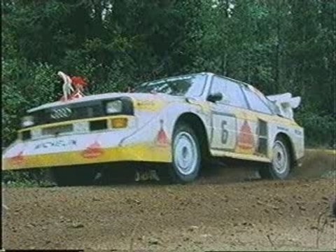 Rallye Groupe B Audi Caméra embarque