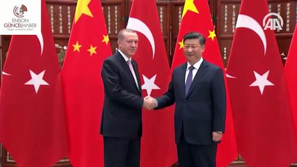 下载视频: Cumhurbaşkanı Erdoğan, Çin Başbakanı Şi Cinping ile görüştü