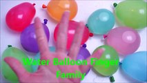 Learn Color Wet Balloon Family Nursery Rhymes for kids | Water Balloons Finger Family Collection