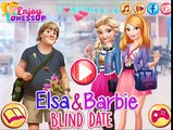 Juegos Animados Infantiles Para Niños De Vestir A Barbie [Elsa And Barbie Blind Date]