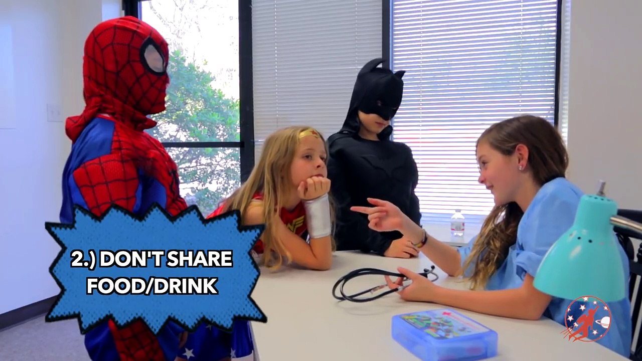 Little Superheroes 14 - Super Sick with Spiderman, Batman, Wonder Woman, The Doctor and The Stealer