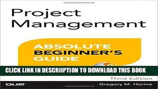 [PDF] Project Management Absolute Beginner s Guide (3rd Edition) Popular Online
