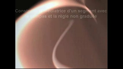 6ème Les angles Construction d'une médiatrice