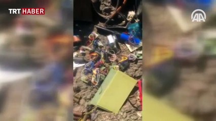 Terör operasyonunda ele geçirilen malzemeler