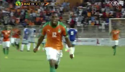 Jonathan Kodjia Amazing Goal Superbe but - Ivory Coast 1-0 Sierra Leone (03/09/2016)