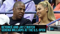 Beyonce and Jay Z Watch Serena Williams at U S Open E! News