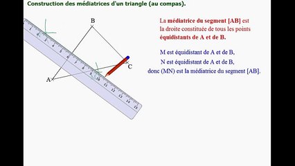 6ème Les polygones Médiatrices d'un triangle